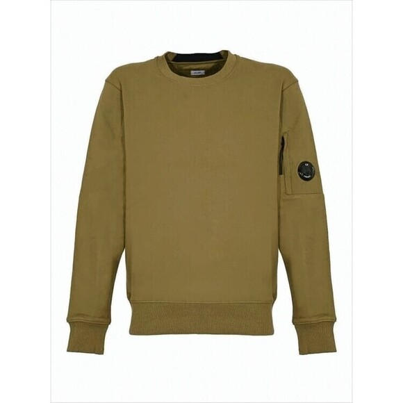 C.P. Company Long-Sleeve Olive T-Shirt With Zippered Pocket Detail - NWT